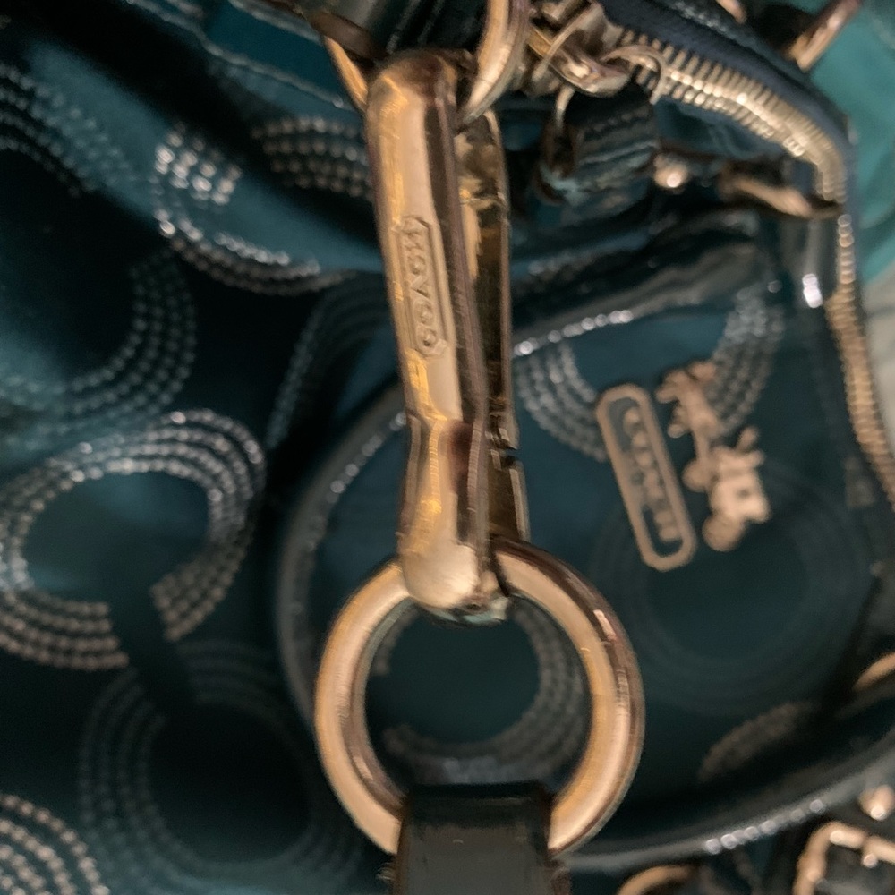 Coach -Teal Bag - Picture 12 of 16